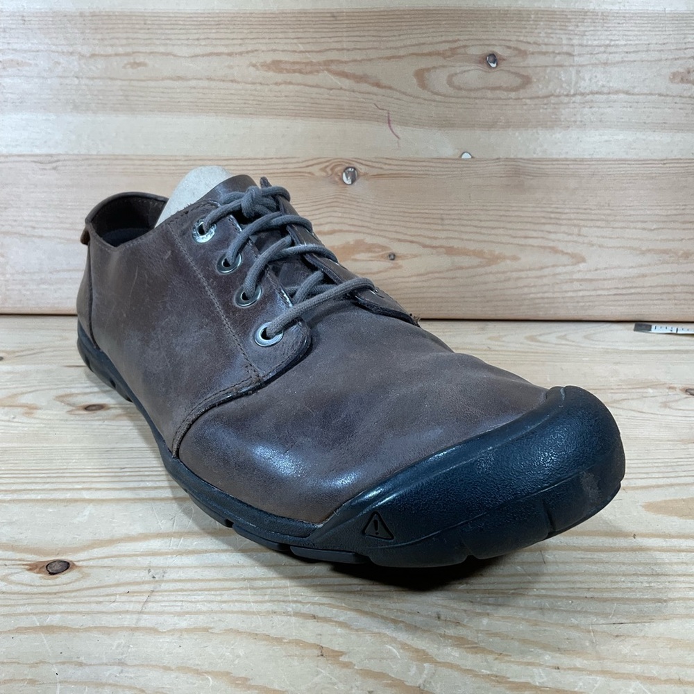 KEEN Bleeker Lace CNX Oxford Shoe Men’s 14 Brown Leather Coriander 1008688